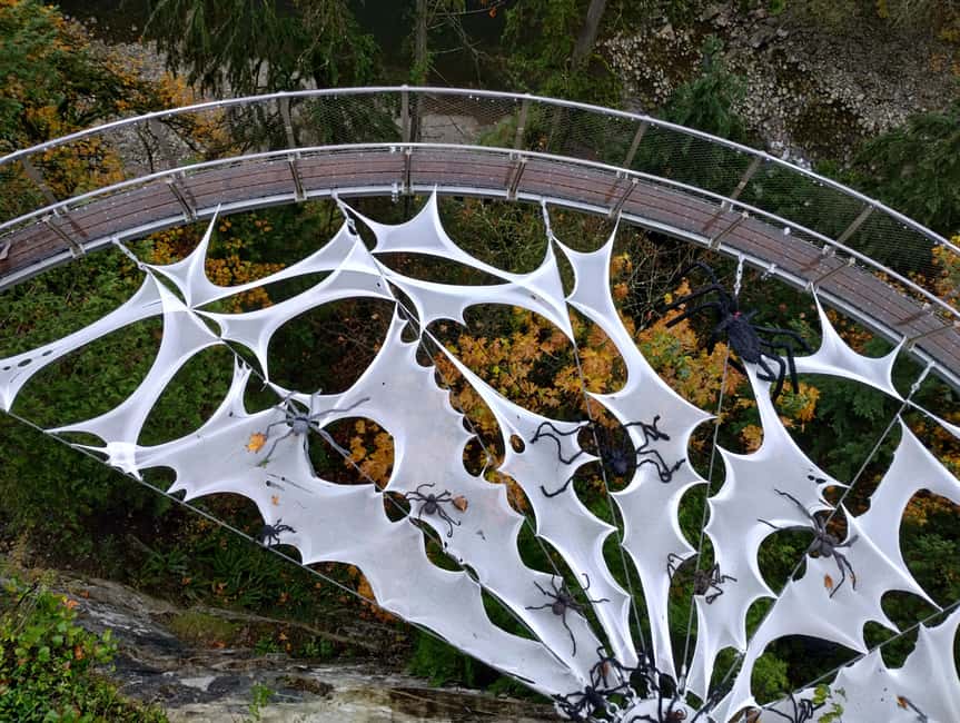 CAPILANO BR+GROUSE Mtn+STANLEY P+DAM+LAKE+HATCHERY/CAR/9in1 - The Capilano Suspension Bridge experience: heights, swings, and cliff-level views
