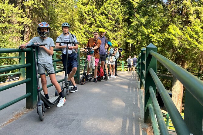 E-scooter & EUC guided tour to the secret spots in Vancouver - Coal Harbour to Stanley Park: Seawall Views on Two Wheels