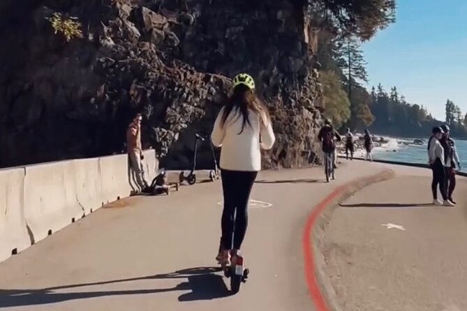 Explore Stanley Park on Electric Scooters - Entering Stanley Park From the Seawall
