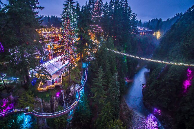 Explore Vancouver City & Capilano Suspension Bridge Canyon Lights - Key highlights at a glance