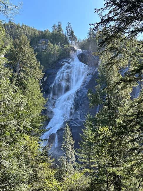 From Vancouver: Sea to Sky Gondola and Whistler Village Tour - Shannon Falls National Park on the return ride