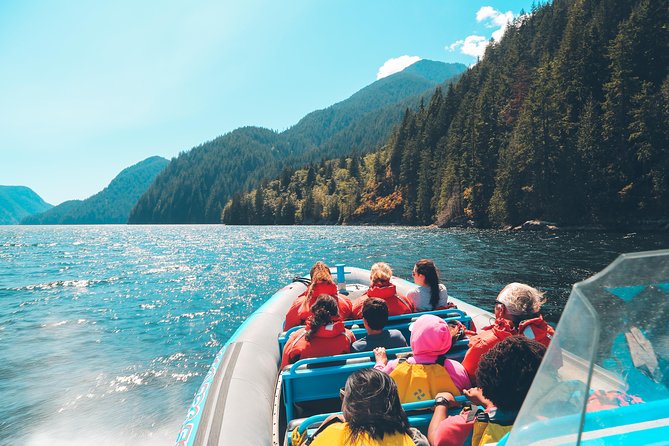 Granite Falls Zodiac Tour by Vancouver Water Adventures - Return trip views: Stanley Park and English Bay from offshore