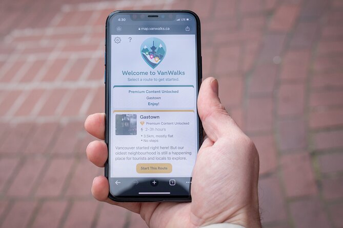 Self-Guided Smartphone Walking Tour of Gastown - A Smart, Low-Cost Way to See Gastown at Your Own Speed