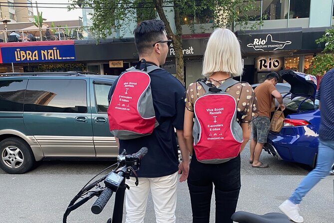 Stanley Park Seawall E-scooter Rental with Self Guided map - Price and how to judge the $44.90 value