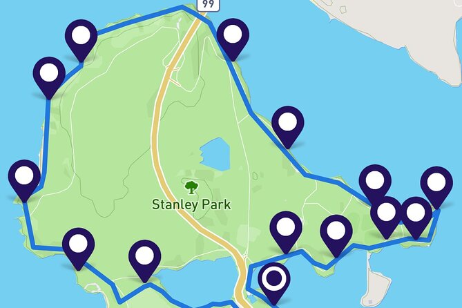 Stanley Park Seawall E-scooter Rental with Self Guided map - English Bay to A-maze-ing Laughter, a playful warm-up