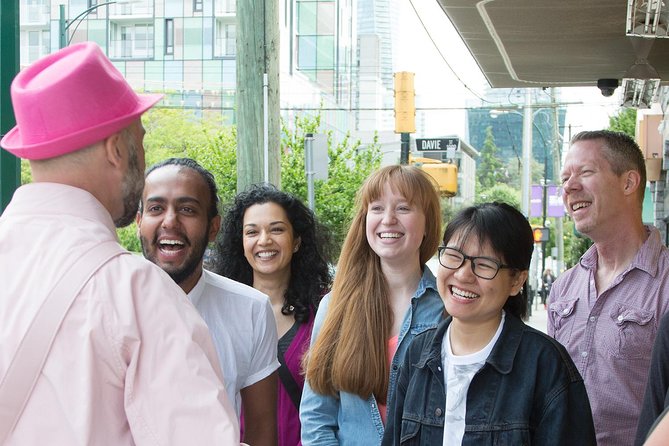 The Really Gay History Tour in Vancouver, Canada - Finding the man in pink on Burrard Street