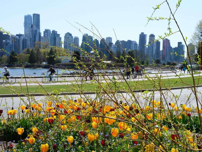 Vancouver: 24 or 48-Hour Hop-On Hop-Off Trolley Tour Pass - The West End and Davie Village entrance: street life without the stress