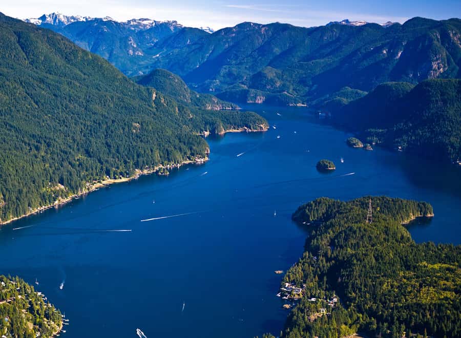 Vancouver Brunch Cruise - Indian Arm and Burrard Inlet, seen from the water