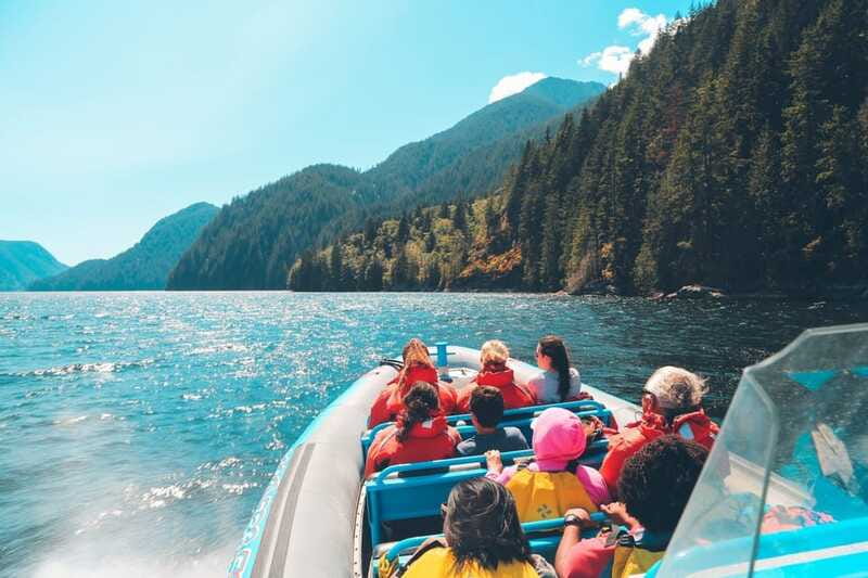 Vancouver: City and Seal Boat Tour - Riding under Lions Gate Bridge, West Vancouver, and coastline texture