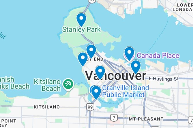 Vancouver City Tour to Experience Sea Sky and Land- private tour - A West Vancouver Viewpoint Toward Downtown and the Ocean