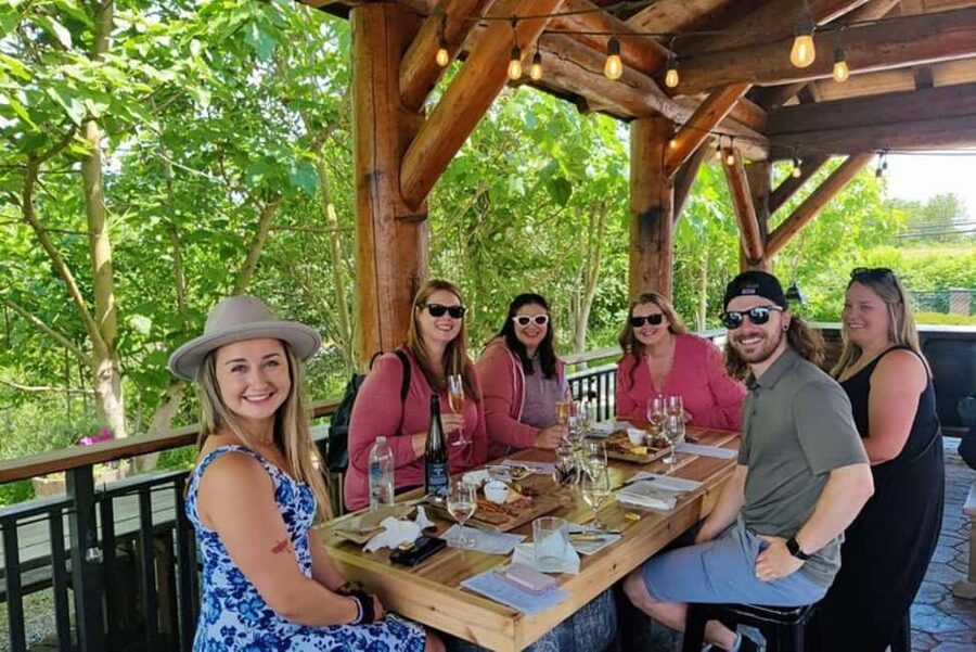 Vancouver: Fraser Valley and White Rock Wine Tour - Fraser Valley winery stops: how the tastings and apps are set up
