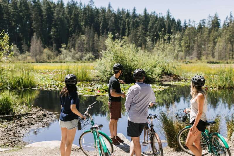 Vancouver: Half-Day City Highlights E-Bike Tour Age 16+ - False Creek on the waterfront, Yaletown and Olympic Village in a different mood