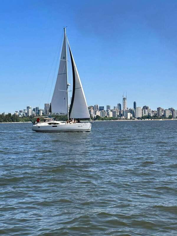 Vancouver: Mosquito Creek and English Bay Sailboat Cruise - English Bay Time: Snacks, Drinks, and Optional Helm Work