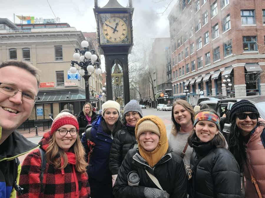 Vancouver: Private Walking Tour of City Highlights | 3-Hour - Gastown cobblestones, Victory Square, and the Steam Clock moment