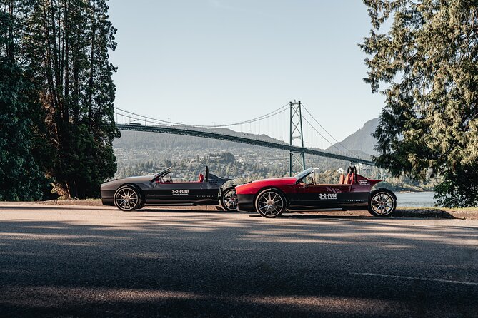 Vancouver Signature Highlights Open Air Roadster Tour - Starting at 200 Burrard St and Getting Ready to Drive
