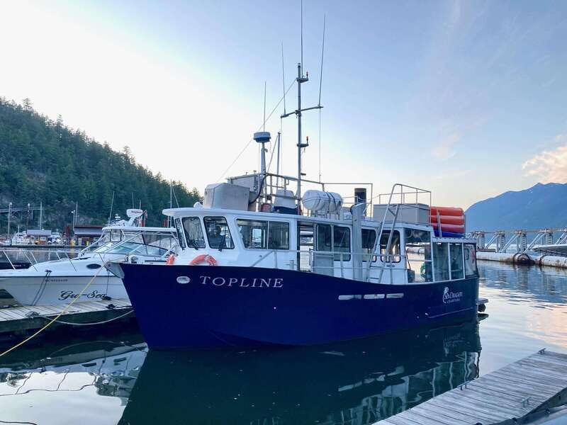 Vancouver: Sunset Boat Cruise with Complementary Bubbly - Howe Sound at sunset, in plain English