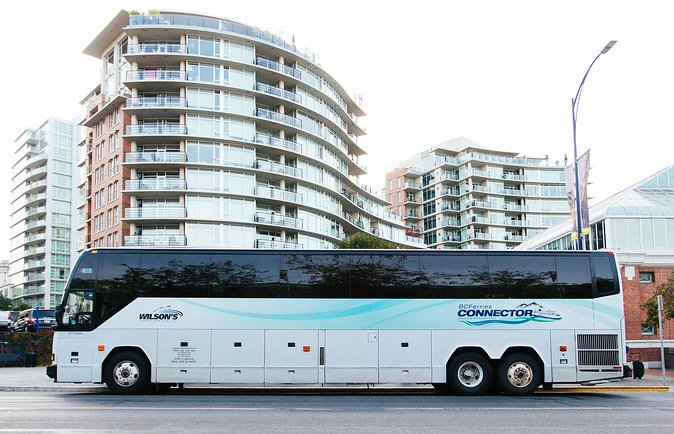 Vancouver to Victoria - Vancouver Hotel Pickup - Coach Bus Transfer - Swartz Bay to downtown Victoria: Capital City Station behind the Empress