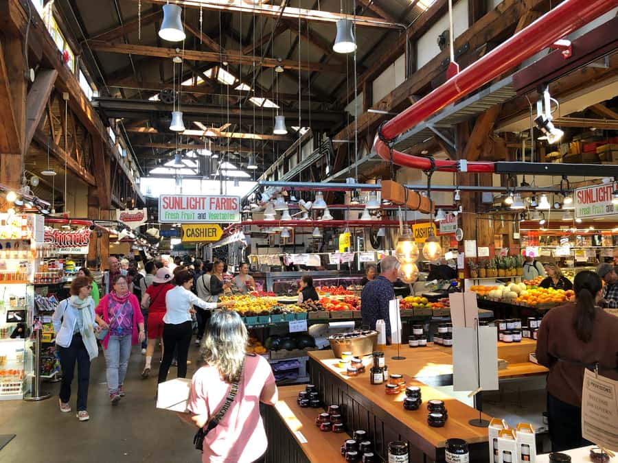 Vancouver Tour/Car/Grandville Island/Queen Elizabeth/China T - Chinatown, optional Dr. Sun Yat-Sen Garden, and the Chinagate moment