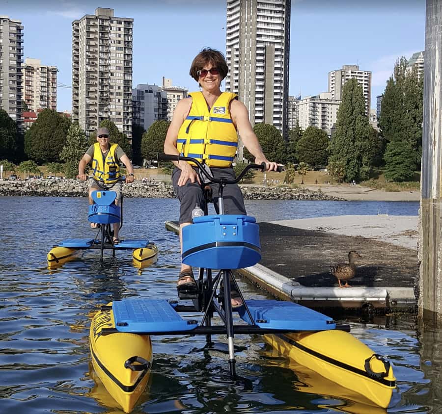 Vancouver: Water Bike Rental in False Creek - Price and Value at Around $28 per Person