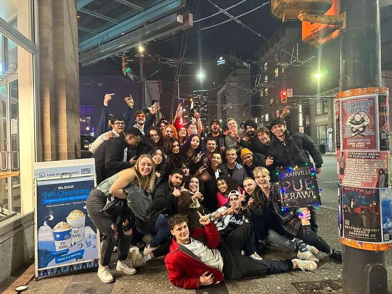 West Coast Party Crawl - Route B - Route B: a planned way to hit Vancouver nightlife